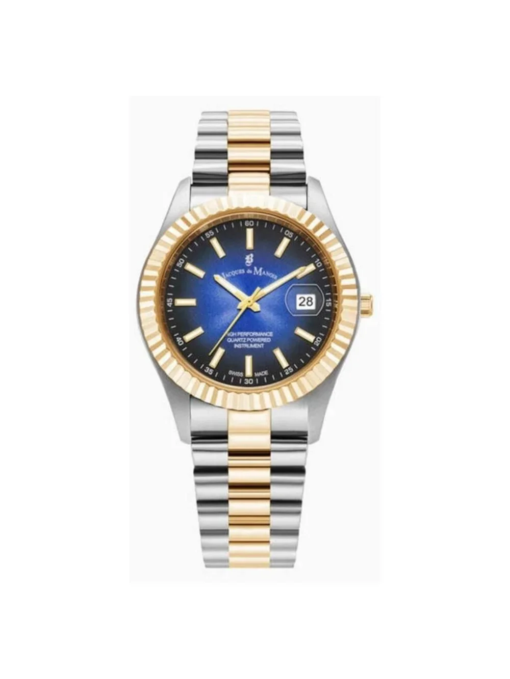 NWT Jacques Du Manoir Inspiration Business Blue Dial Unisex Watch